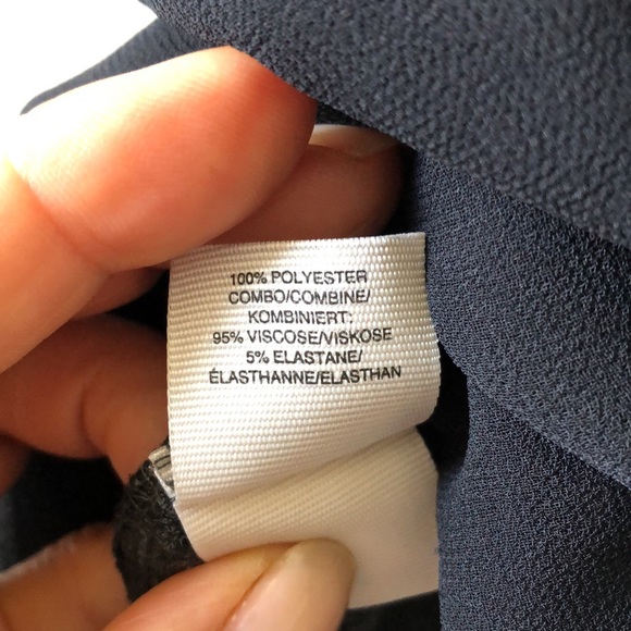 Rachel Roy black and grey color block tank top S - Picture 6 of 6